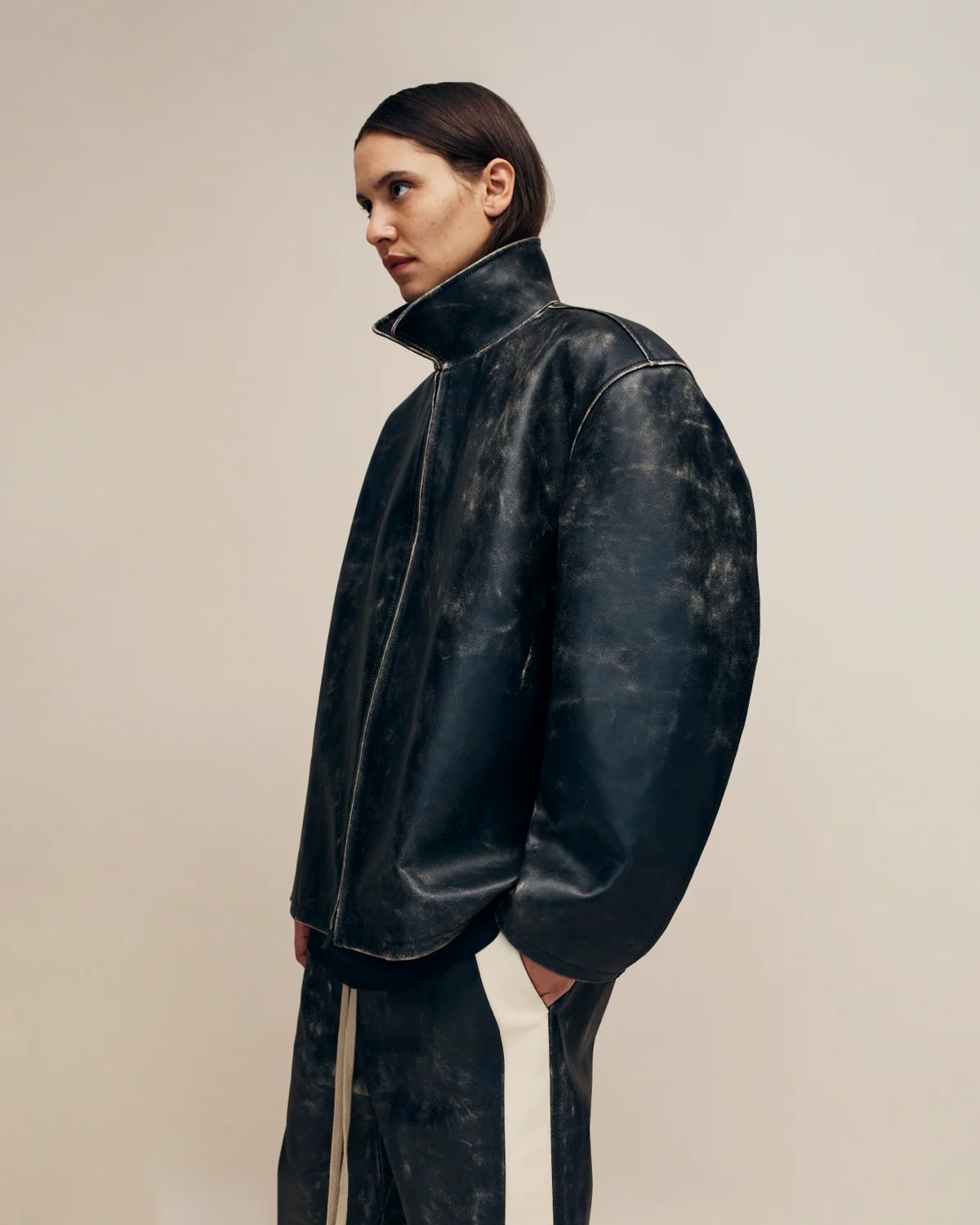 Vintage Leather Rider Jacket - Image 5