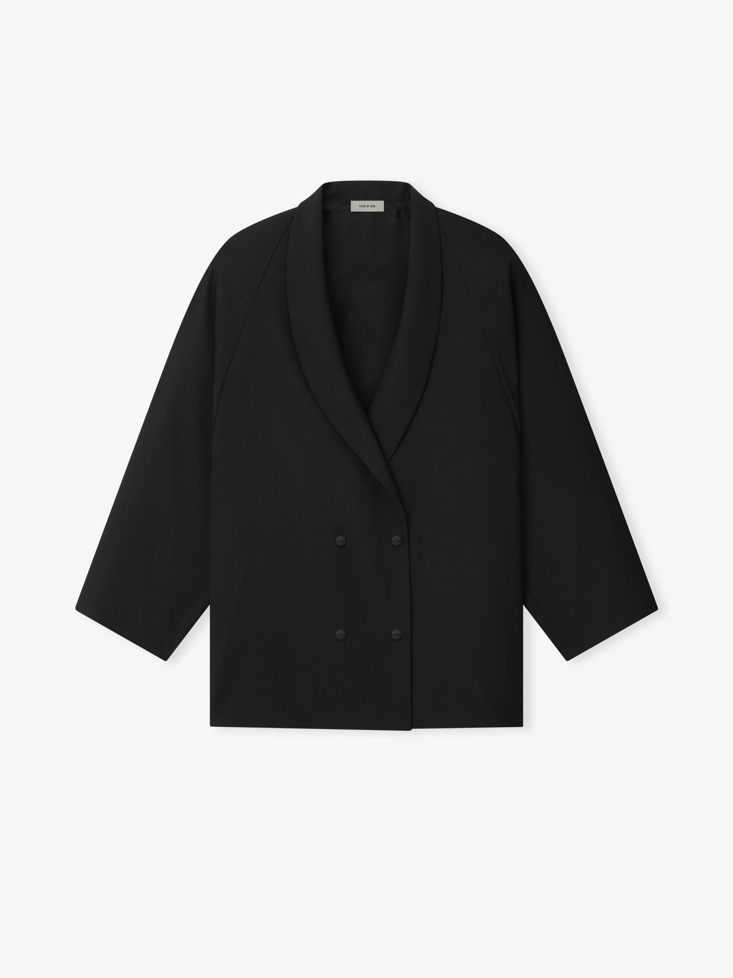 Womens Wool Ripstop Shawl Collar Jacket - Image 2